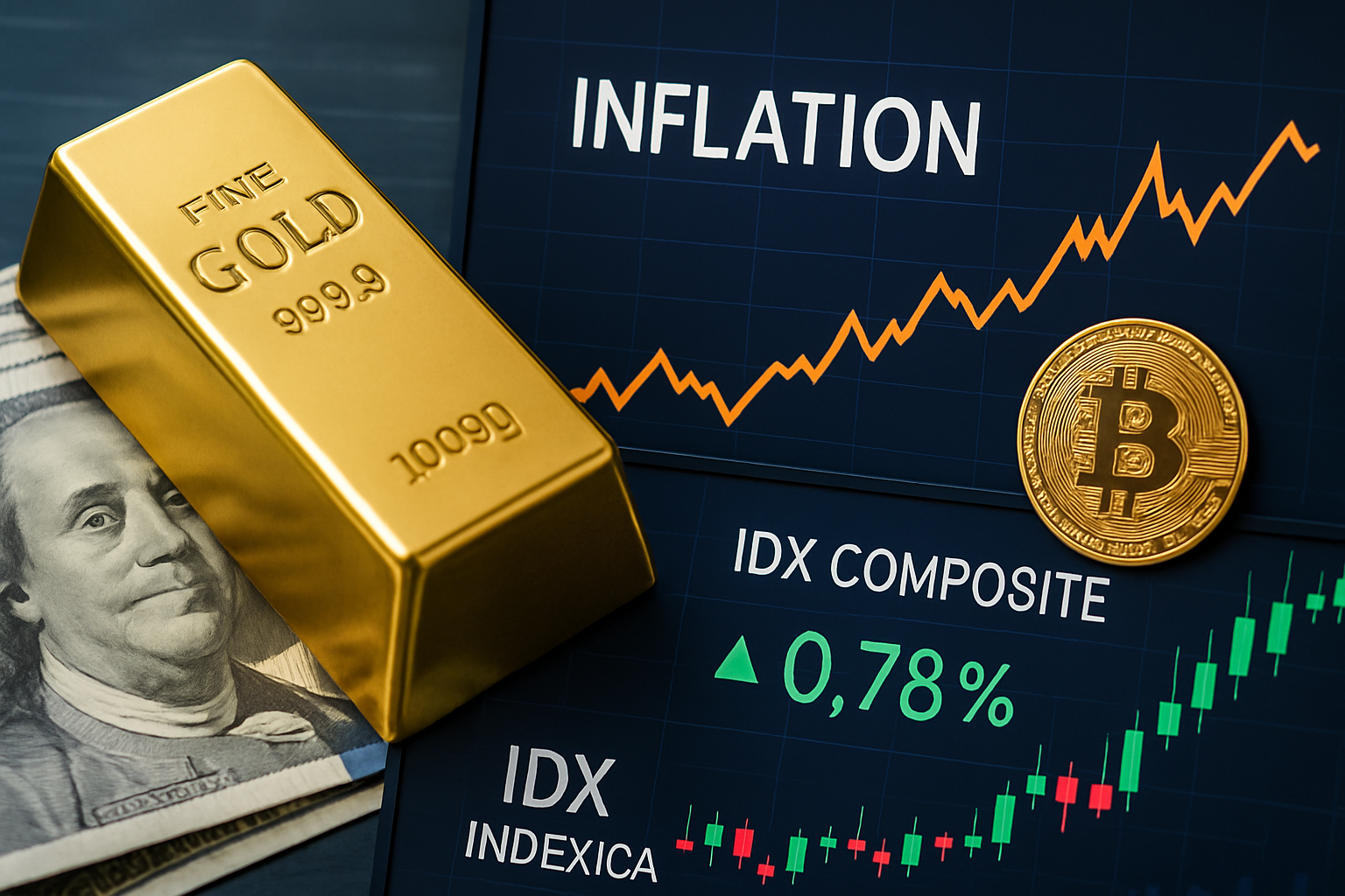 Analisis Dampak Kenaikan Harga Emas di Atas $4.400 dan Penurunan Inflasi terhadap Saham Indonesia
