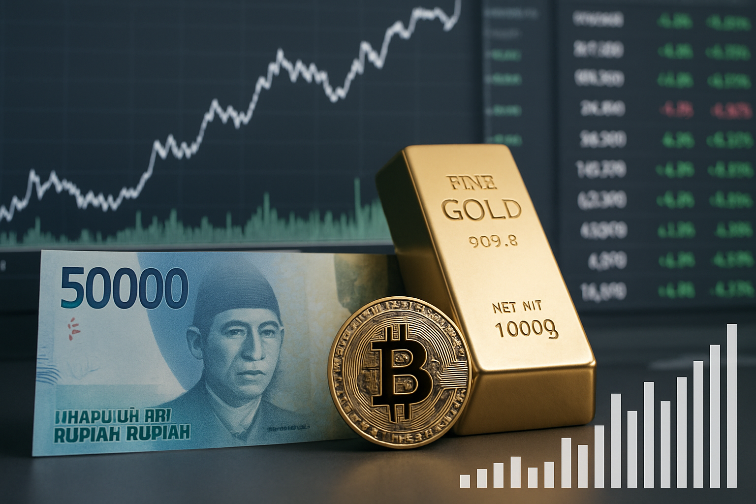 Analisis Dampak Kenaikan Harga Emas terhadap Penguatan Rupiah dan IHSG di Pasar Saham Indonesia