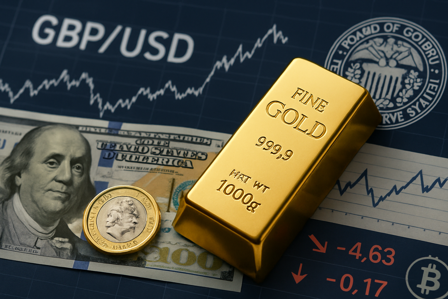 Analisis Dampak Kenaikan Pound Sterling dan Penurunan Peluang Kenaikan Suku Bunga The Fed terhadap Harga Emas