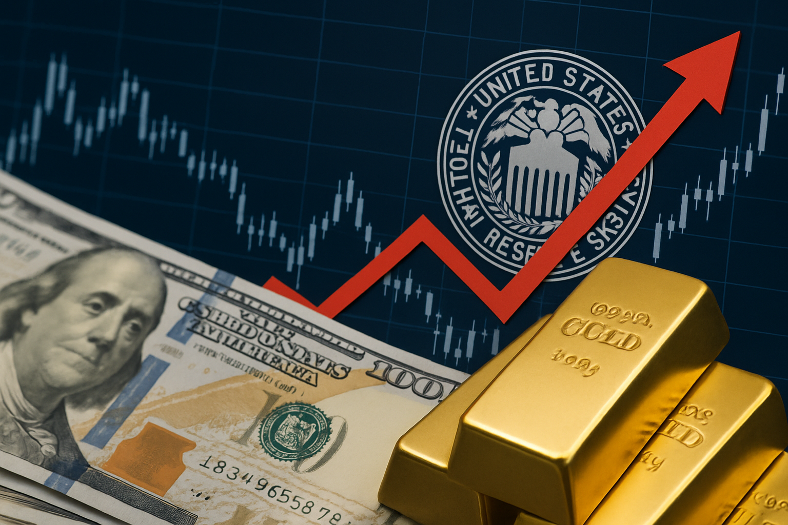 Analisis Dampak Kenaikan Suku Bunga The Fed dan IHK AS pada Pergerakan Harga Emas di Bawah $4.400