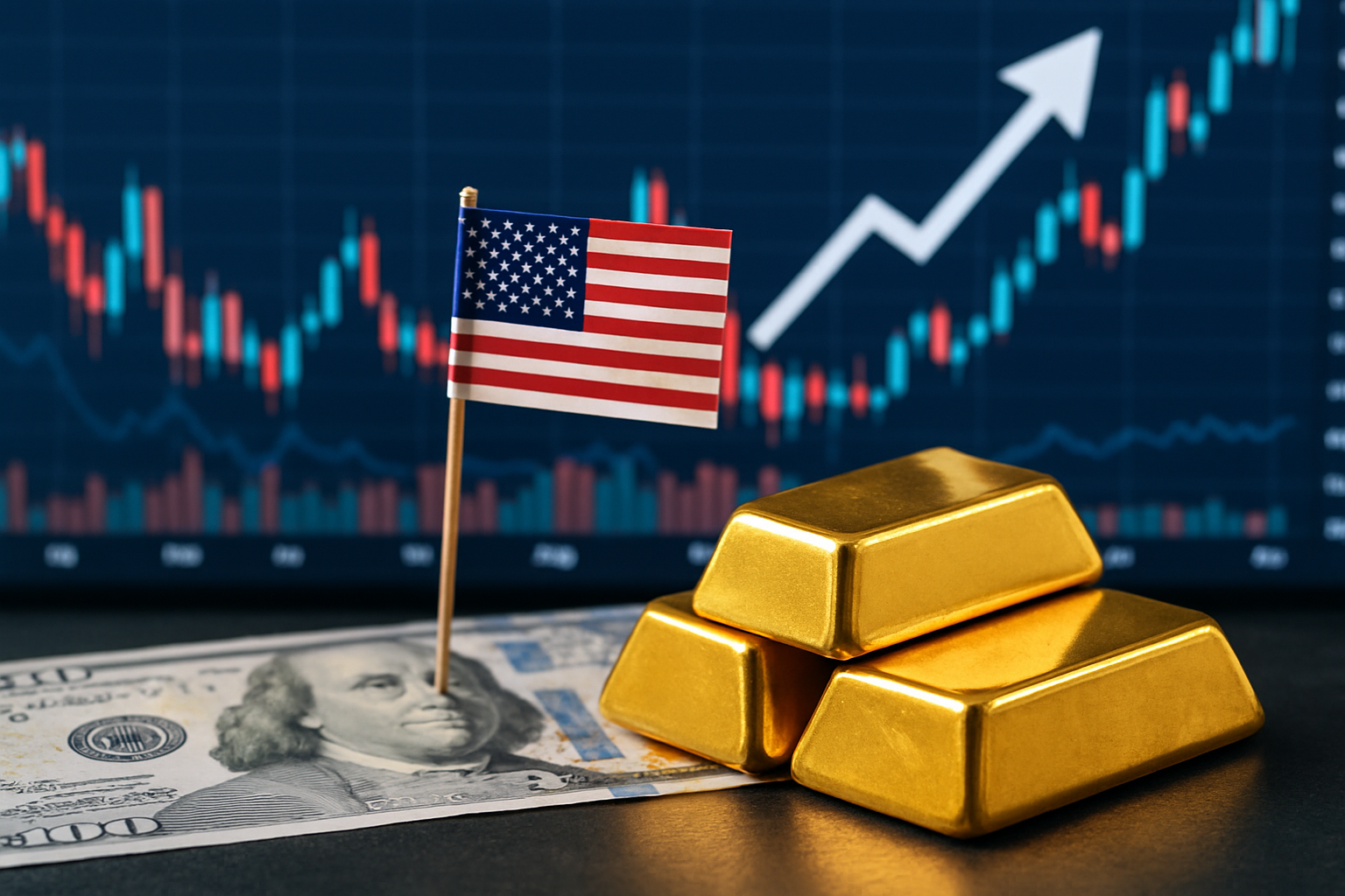 Analisis Dampak Kenaikan Suku Bunga The Fed dan Penguatan USD terhadap Harga Emas Dunia