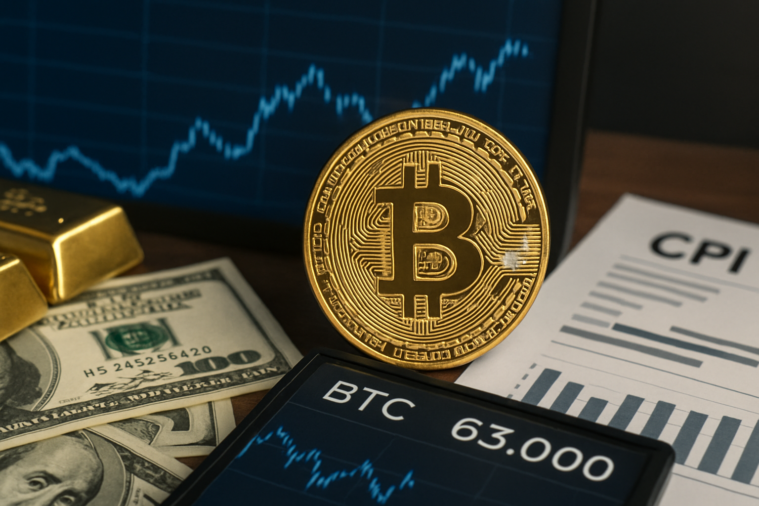 Analisis Harga Bitcoin Terkini: Arus Masuk ETF dan Inflasi CPI yang Mempengaruhi Pergerakan BTC di $63.000