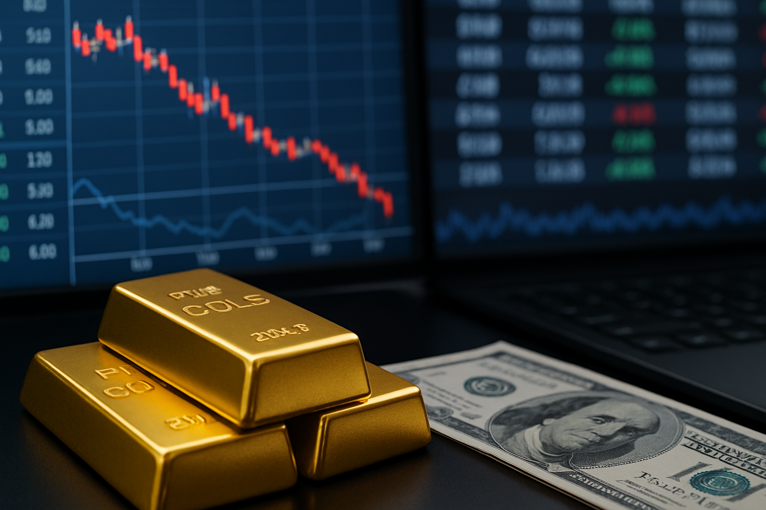 Analisis Harga Emas Hari Ini: Mengapa Emas Merosot Dekat Terendah Harian di Tengah Kenaikan Suku Bunga The Fed dan Penguatan USD?