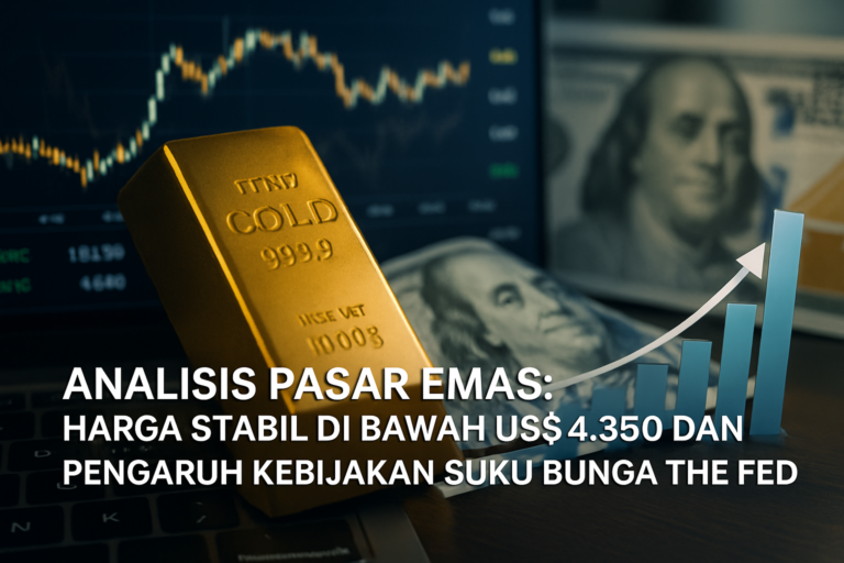 Analisis Pasar Emas: Harga Stabil di Bawah US$4.350 dan Pengaruh Kebijakan Suku Bunga The Fed