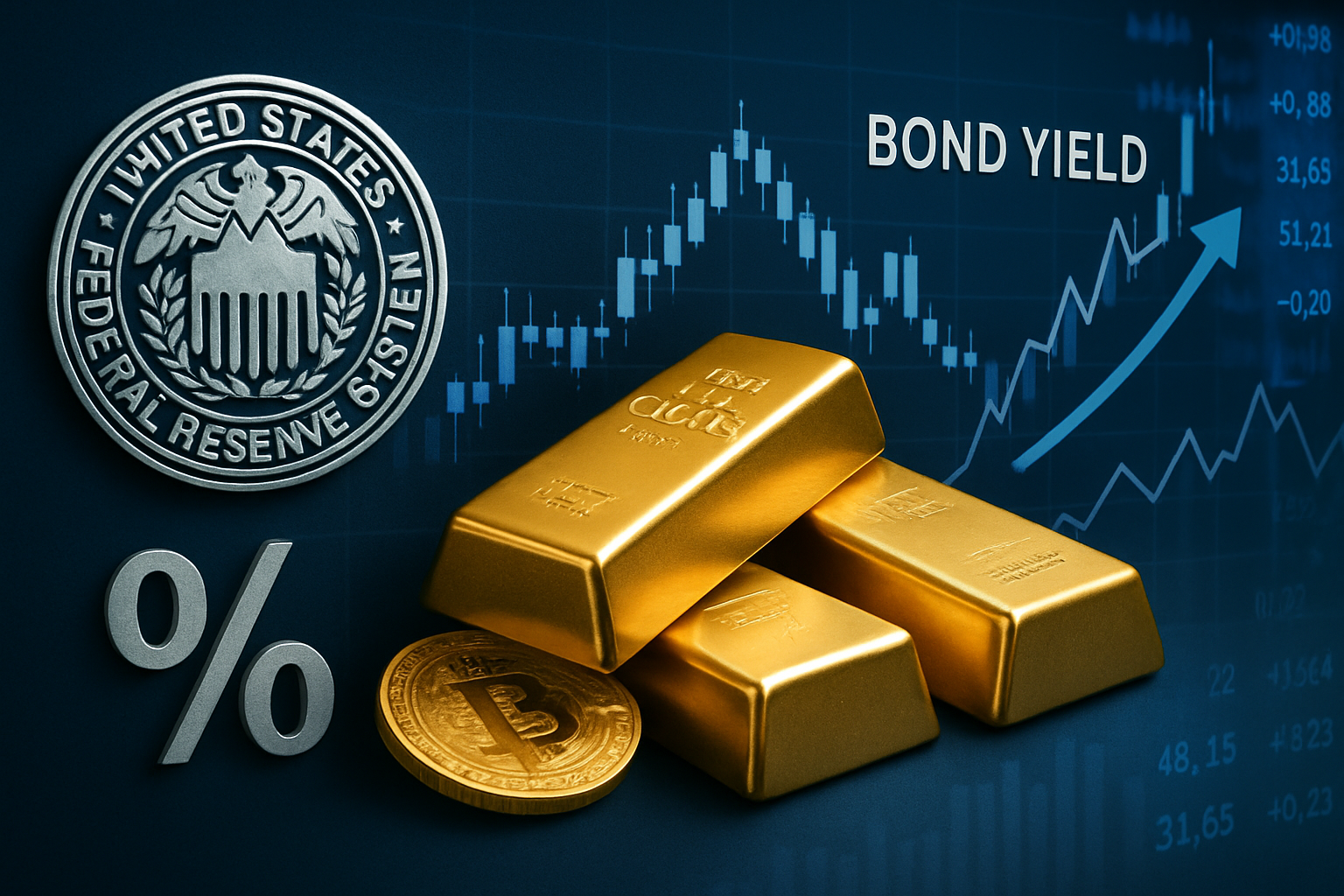 Bagaimana Suku Bunga The Fed Mempengaruhi Harga Emas di Tengah Lonjakan Imbal Hasil