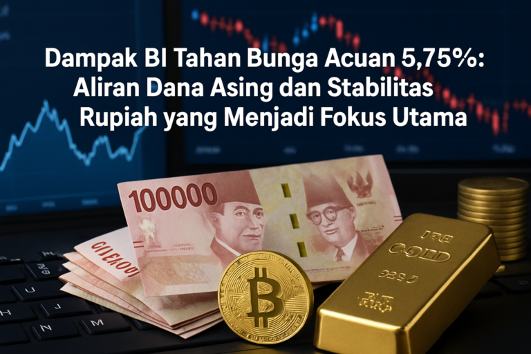 Dampak BI Tahan Bunga Acuan 5,75%: Aliran Dana Asing dan Stabilitas Rupiah yang Menjadi Fokus Utama