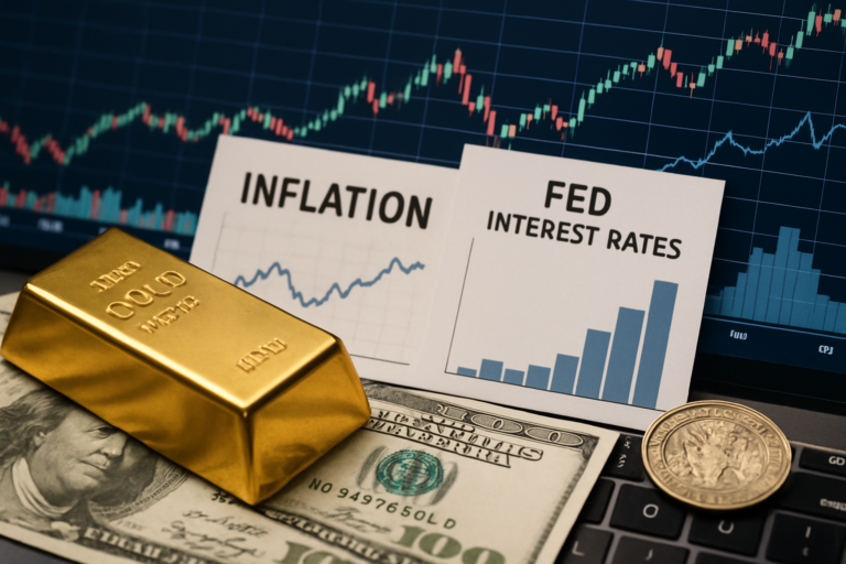 Dampak Harga Emas Jelang Data Inflasi AS dan Kebijakan Suku Bunga The Fed terhadap Ekonomi Makro