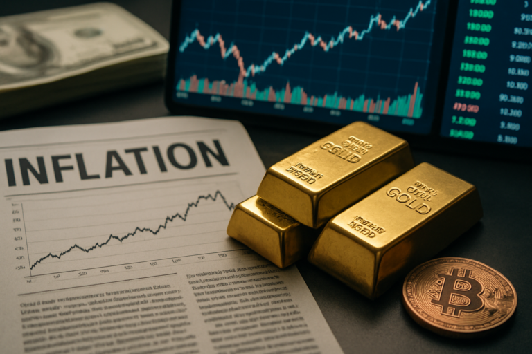 Dampak Melambatnya Inflasi Juli: Harga Emas Naik Namun Sinyal Bottom Bitcoin Belum Lengkap