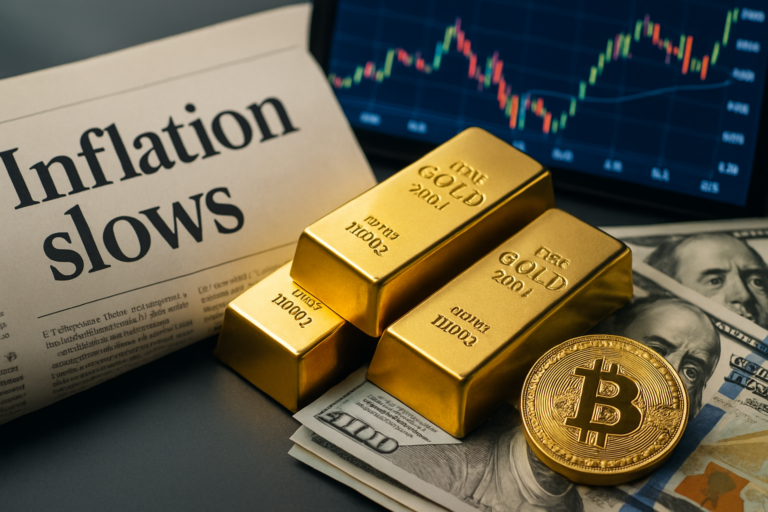Dampak Melambatnya Inflasi Juli terhadap Harga Emas dan Sinyal Bottom Bitcoin: Analisis Terbaru