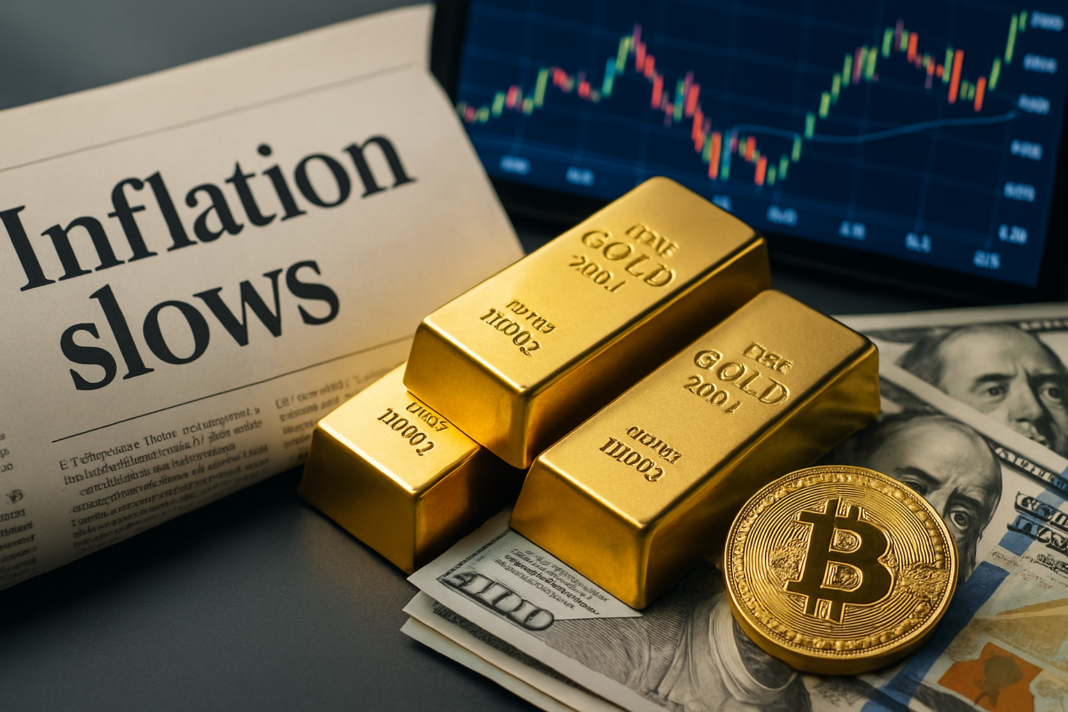 Dampak Melambatnya Inflasi Juli terhadap Harga Emas dan Sinyal Bottom Bitcoin: Analisis Terbaru