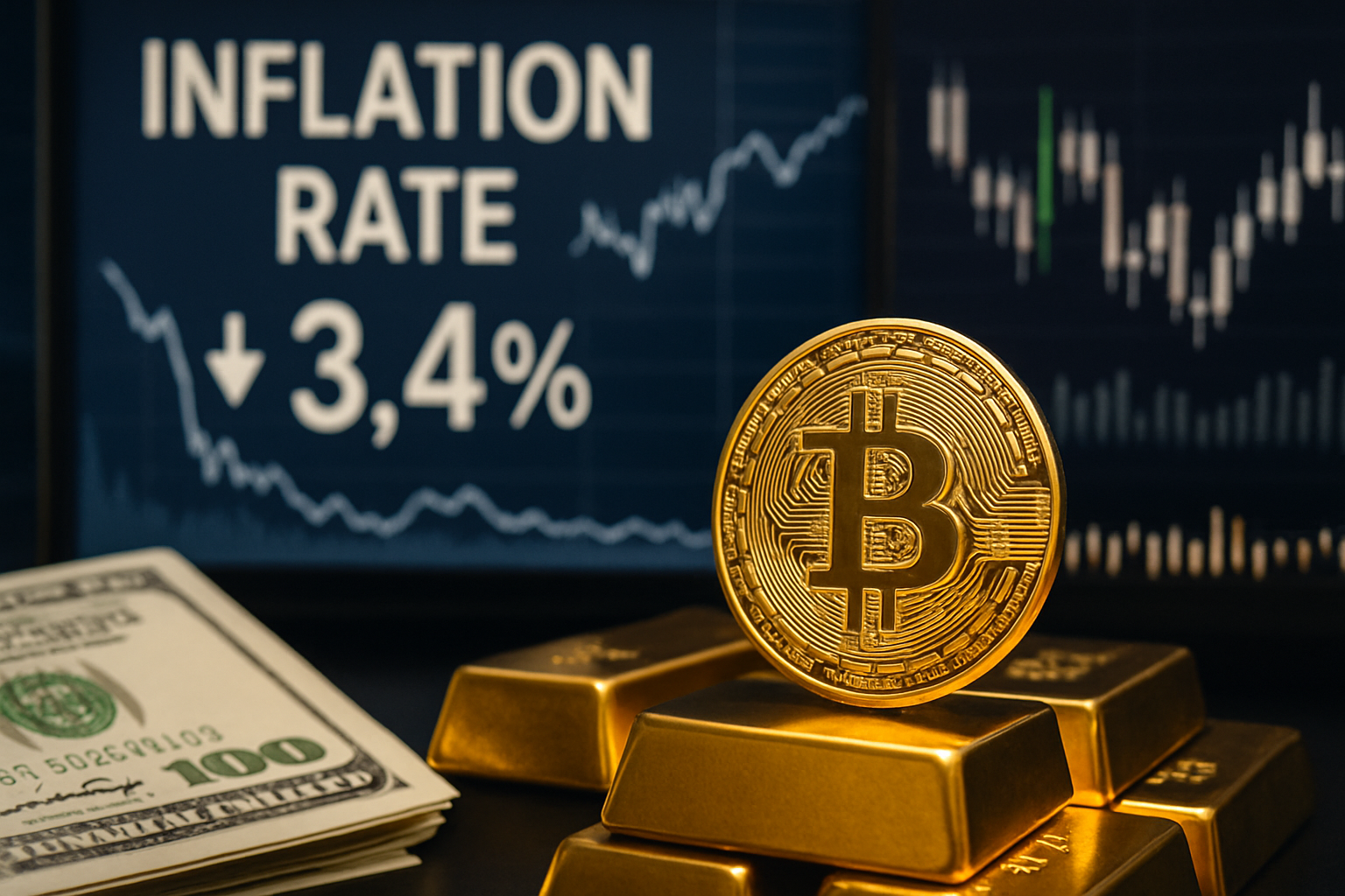 Dampak Penurunan Inflasi AS ke 3,4% Terhadap Bitcoin dan Pasar Crypto di Tengah Ketidakpastian Fed