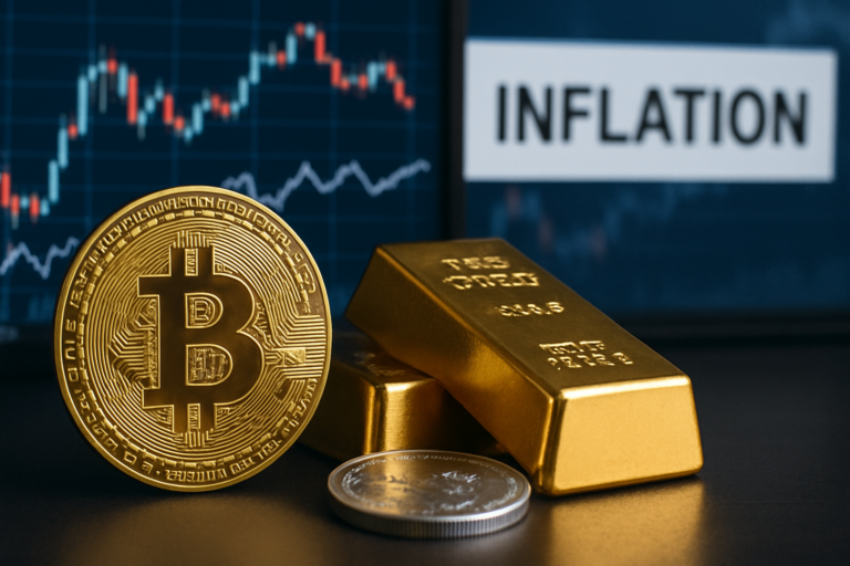 Dampak Perang dan Inflasi: Bitcoin Turun, Emas dan Perak Naik Tantang Status 'Emas Digital'